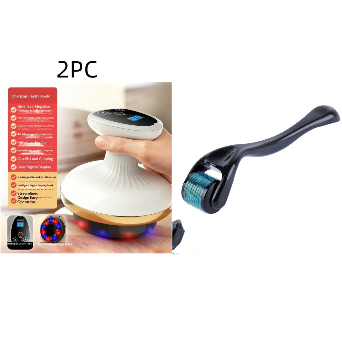 LumiraGlow Sculpt Pro — Electric Gua Sha & Cupping Body Massager